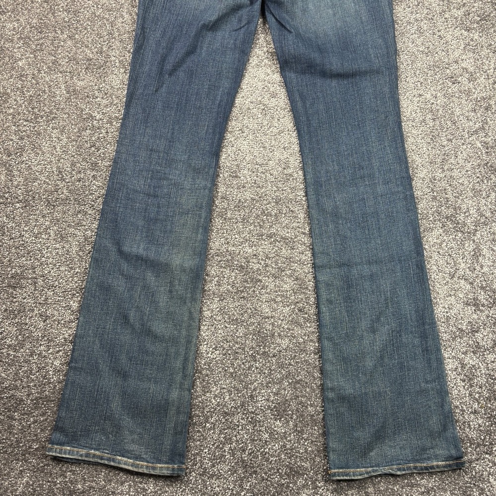 American Eagle Kick Boot Jeans Womens 4 Long Dark Wash Super Stretch Denim - Picture 3 of 12